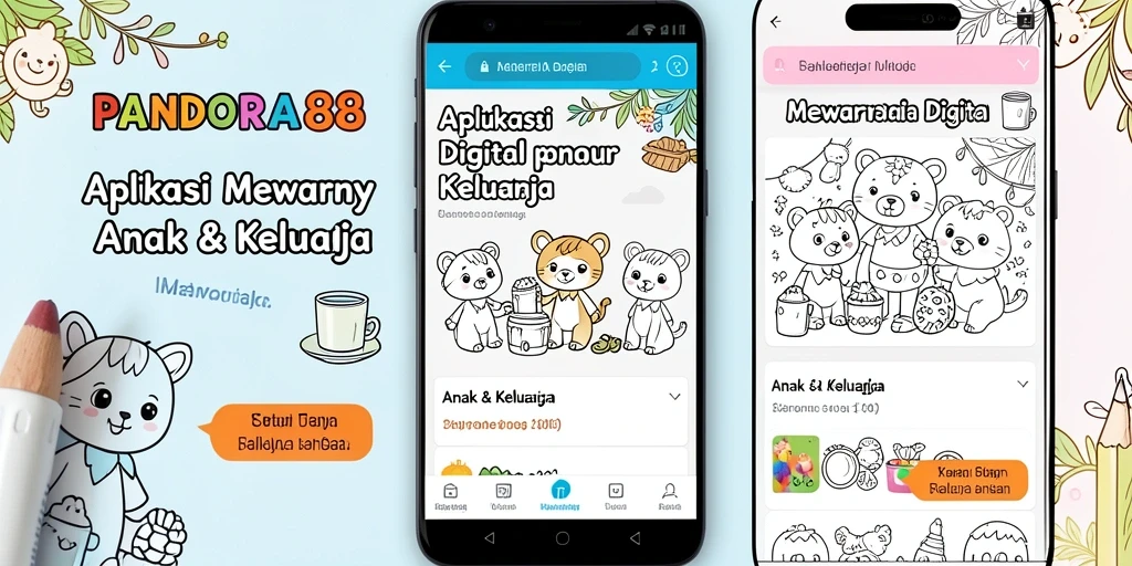 Tampilan antarmuka PANDORA88 yang menarik dan berwarna-warni.