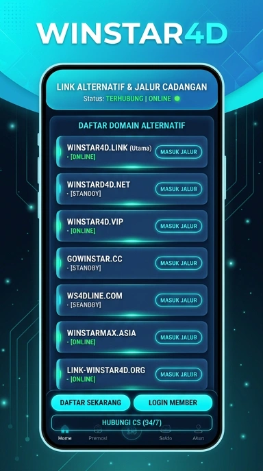 Tampilan link alternatif winstar4d